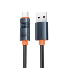 کابل شارژ USB به تایپ سی ترانیو AC-6 TRANYOO 100W کابل شارژ USB به تایپ سی ترانیو AC-6 TRANYOO 100W