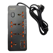 چندراهی برق 6 خانه با پورت تایپ سی و USB برند VSMART مدل WN05 چندراهی برق 6 خانه با پورت تایپ سی و USB برند VSMART مدل WN05
